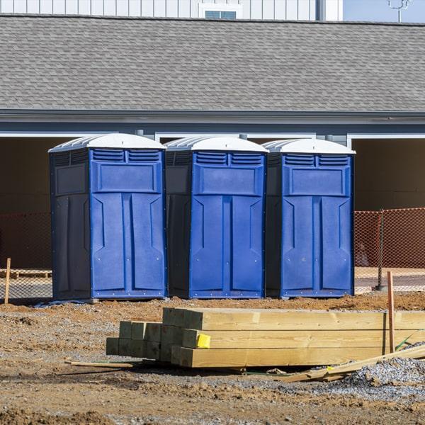 Heavy-duty construction site porta potty in Clinton, North Carolina